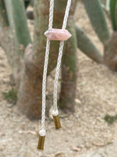 Load image into Gallery viewer, Pink Amethyst Western Neck Tie / Bolo Tie
