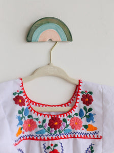 Rainbow wall hook, suspend.it screw cover, suspend.it nail cover, rainbow nursery decor, ceramic rainbow
