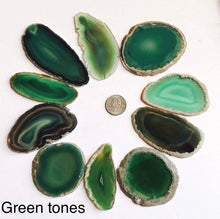 Load image into Gallery viewer, Agate Magnets, 2-3.5 inch geode slices in various colors, geode slice
