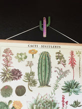 Load image into Gallery viewer, Cactus fixture, stained glass cacti suspend.it