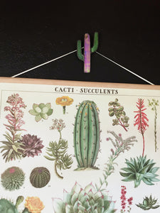 Cactus fixture, stained glass cacti suspend.it