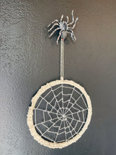 Load image into Gallery viewer, Creepy Crawler web spider suspend.it and macrame web