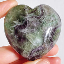 Load image into Gallery viewer, Rainbow fluorite full heart