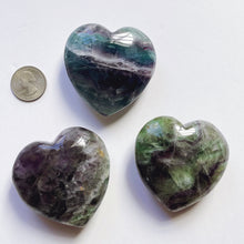 Load image into Gallery viewer, Rainbow fluorite full heart