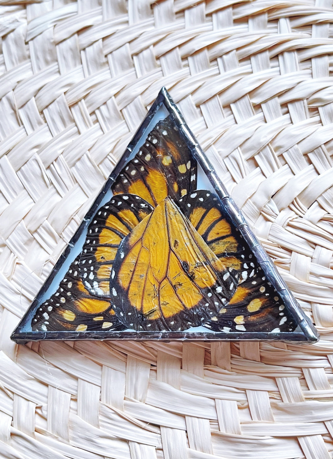 Monarch butterfly stained glass suspend.it