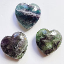 Load image into Gallery viewer, Rainbow fluorite full heart