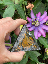 Load image into Gallery viewer, Monarch butterfly stained glass suspend.it